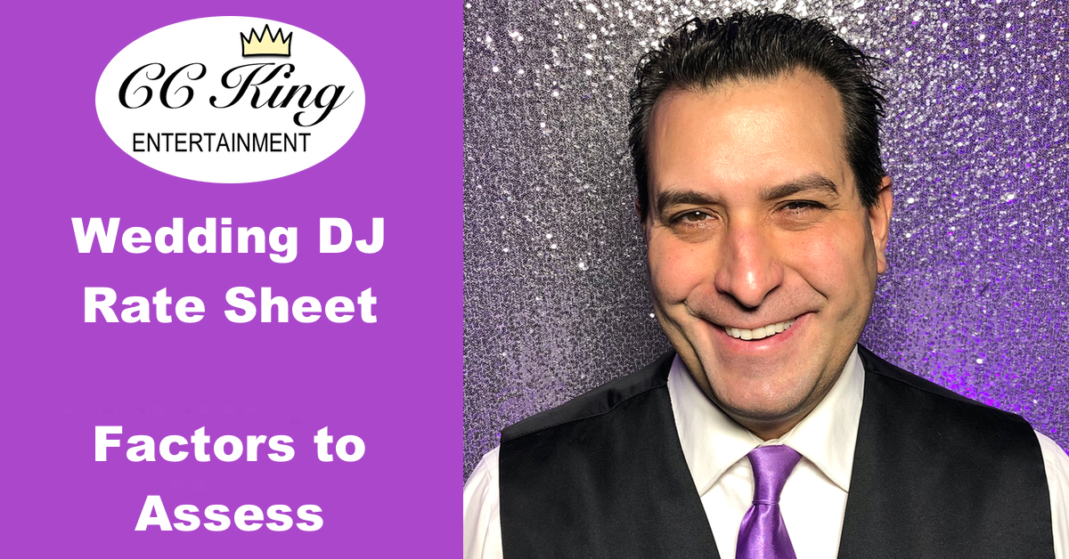 Wedding DJ Rate Sheet