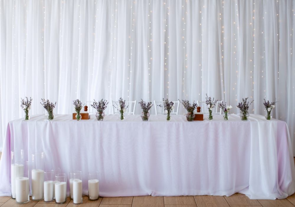 Pipe and drape for weddings